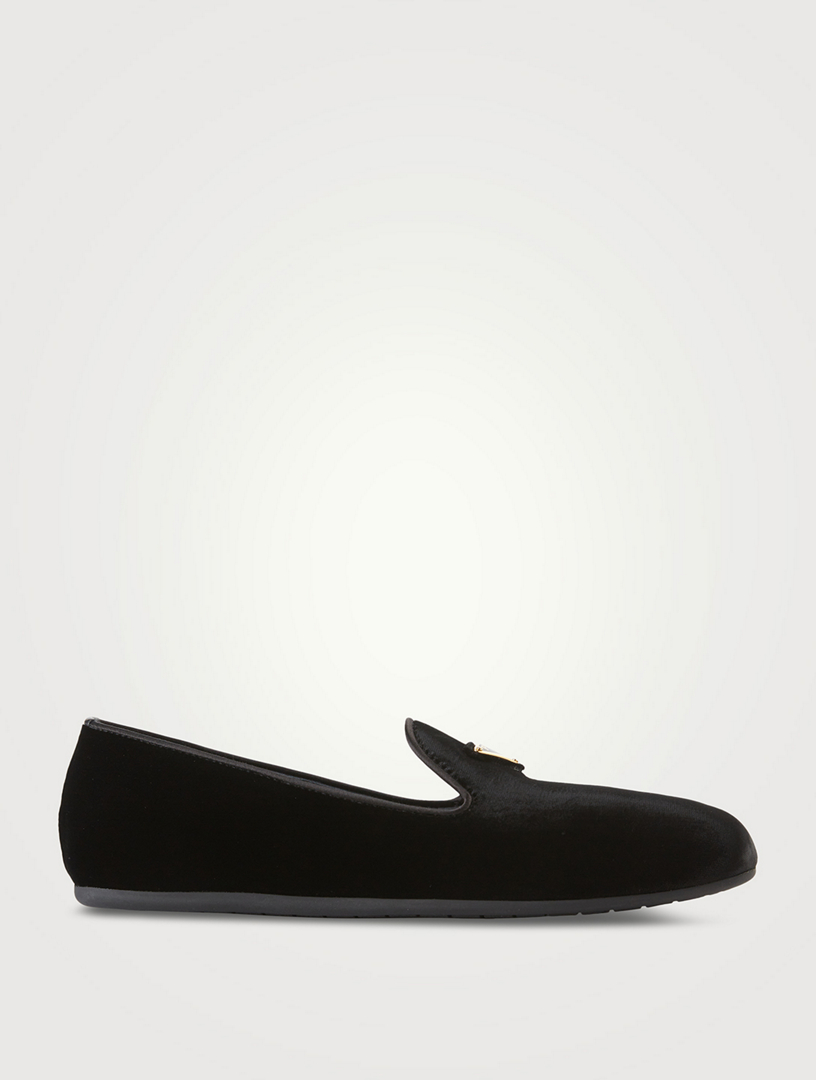 Prada on sale velvet slippers