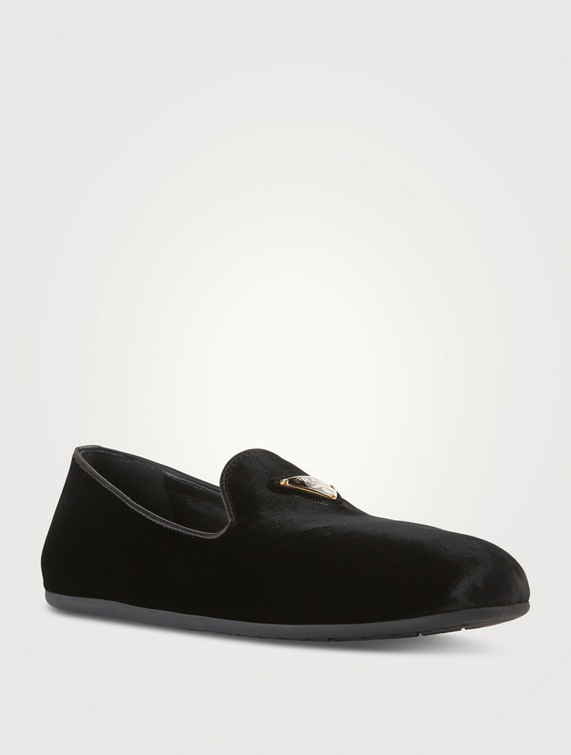 Prada hot sale velvet slippers