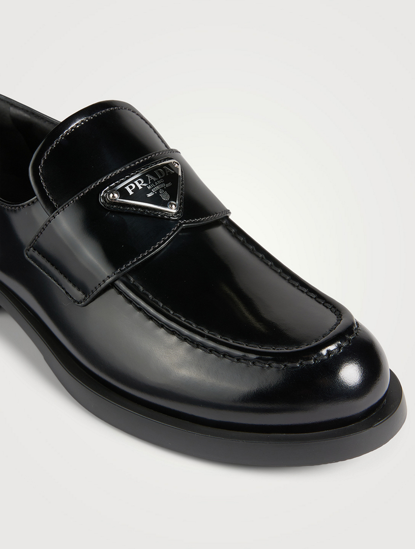 Prada patent clearance leather loafers