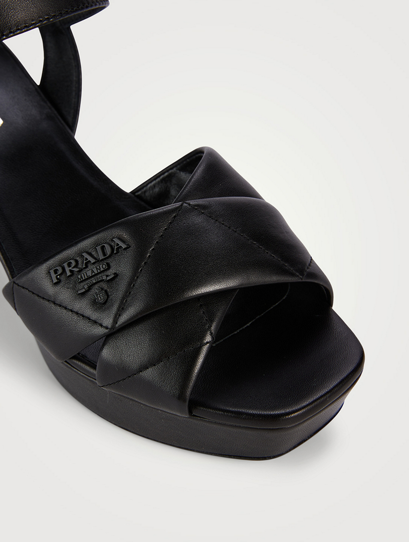 Prada hot sale black sandals