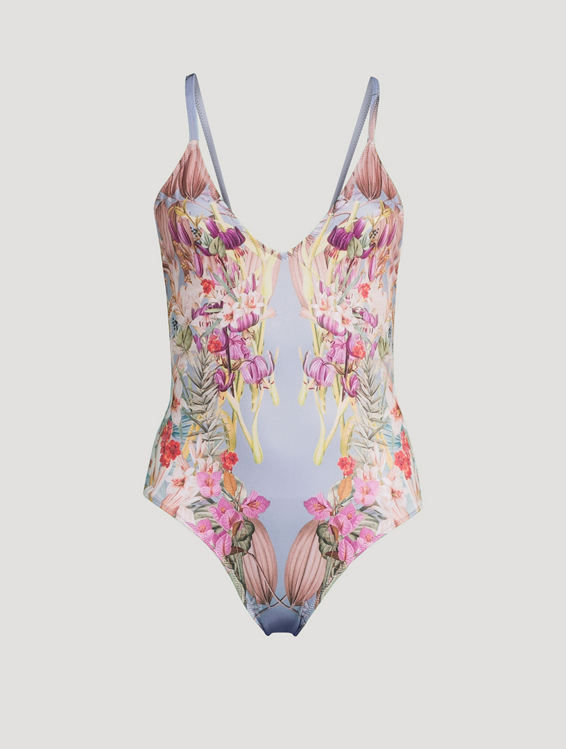 Urban Outfitters Out From Under Emilia Floral Embroidered Bodysuit