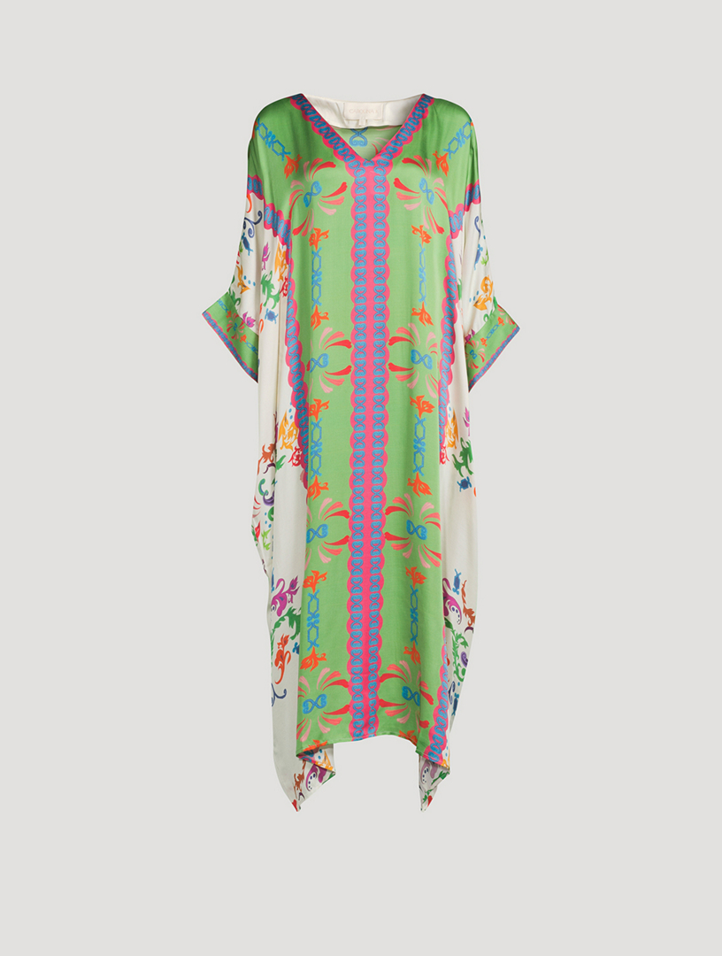 Xim Long Kaftan Lotus Print