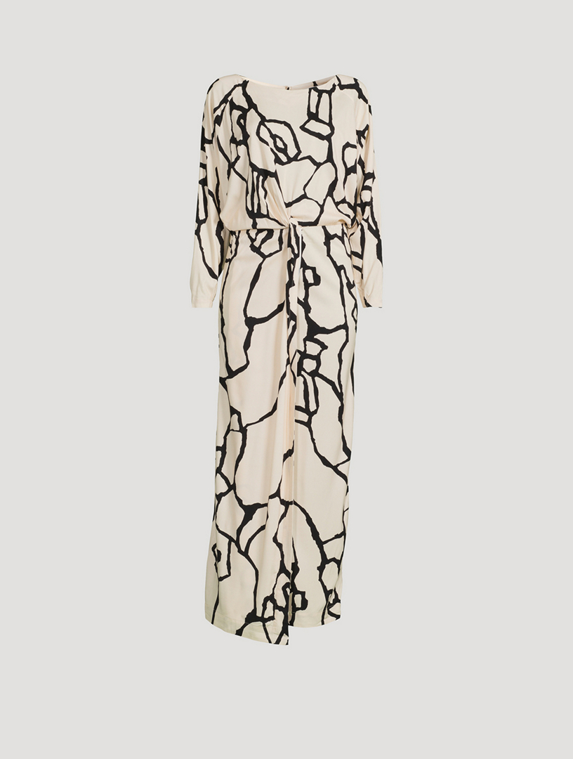 Reflection Long Printed Dress