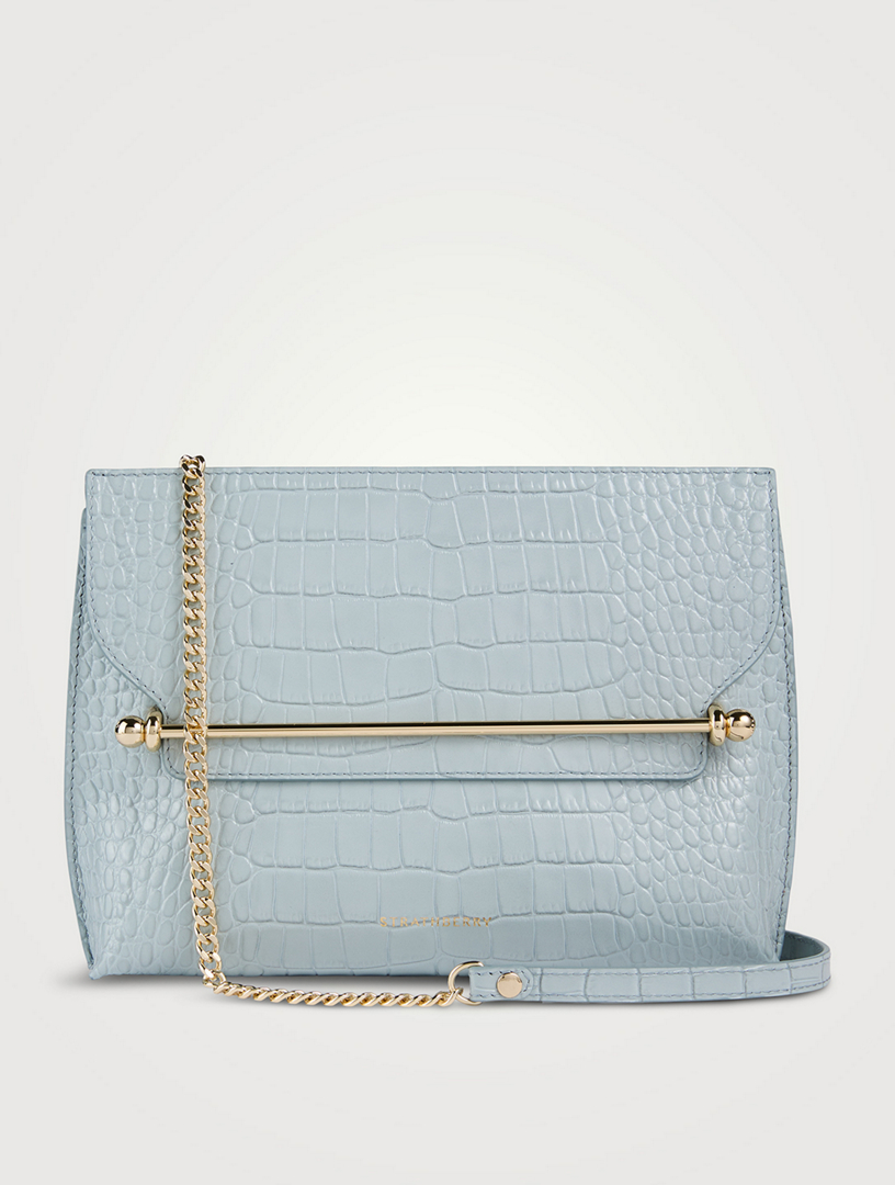 STRATHBERRY Stylist Croc-Embossed Leather Crossbody Bag | Holt Renfrew