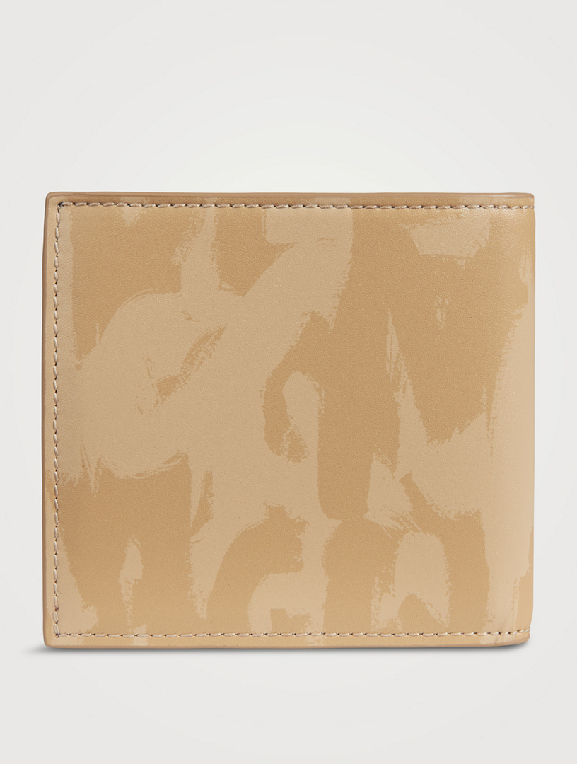 Leather Graffiti Billfold Wallet