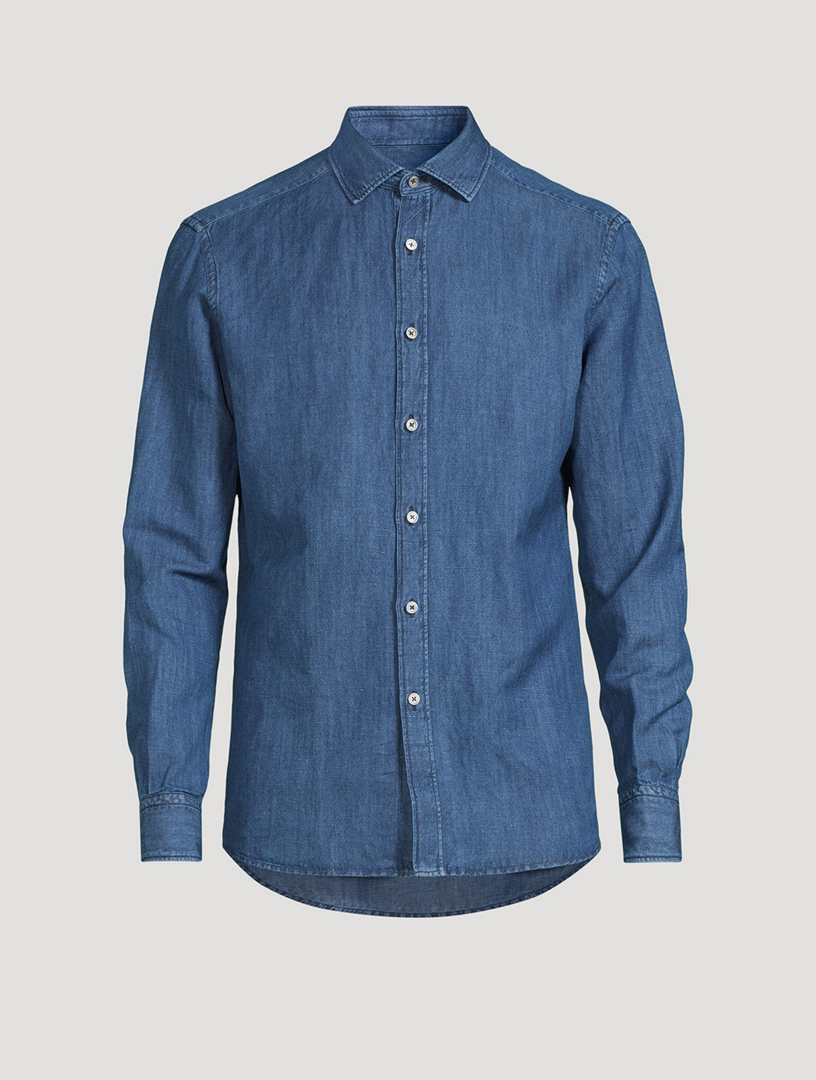 Cotton best sale denim shirt