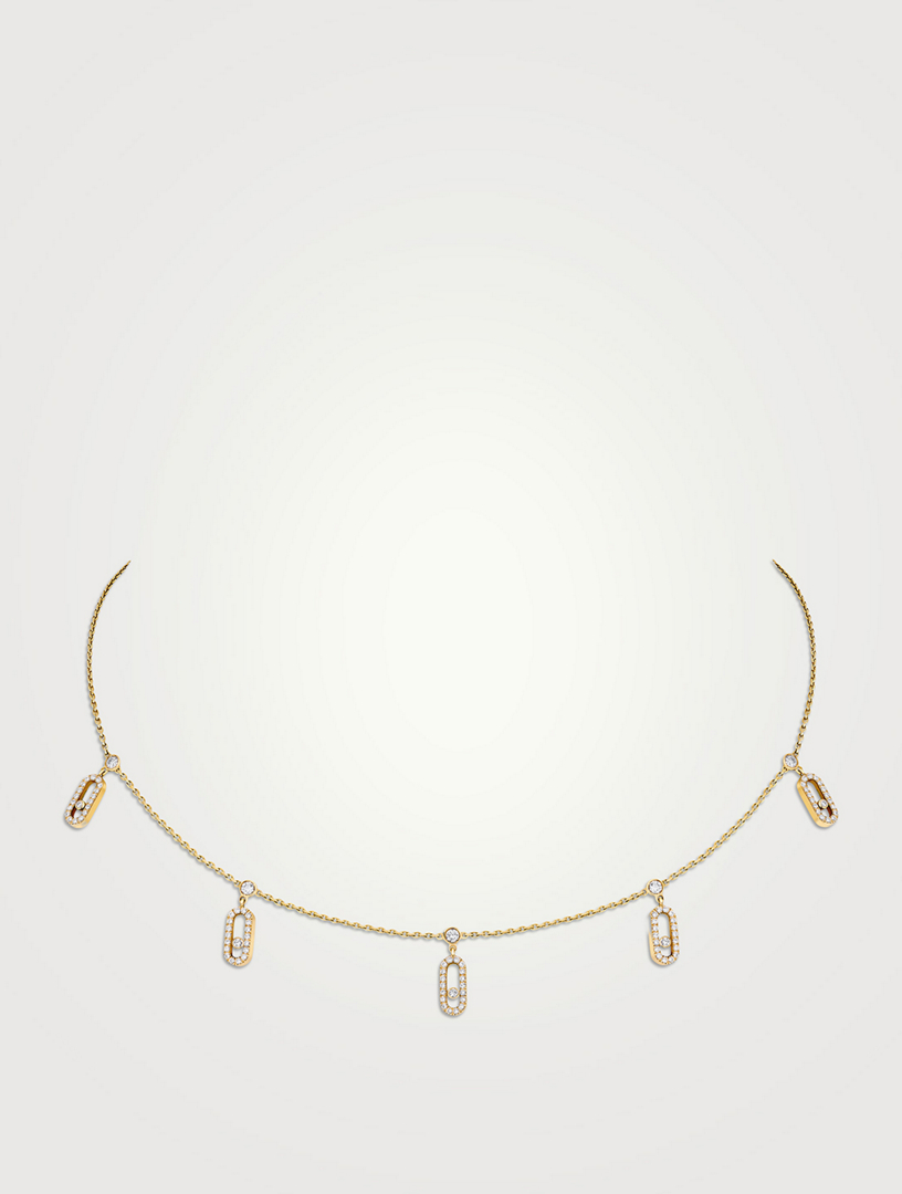 MESSIKA Move Uno 18K Gold Necklace With Diamonds | Holt Renfrew