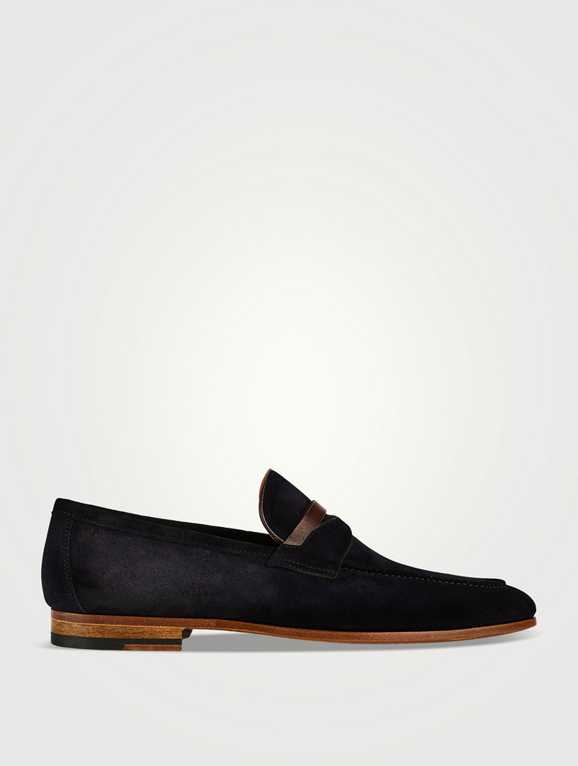 Sasso Suede Penny Loafers