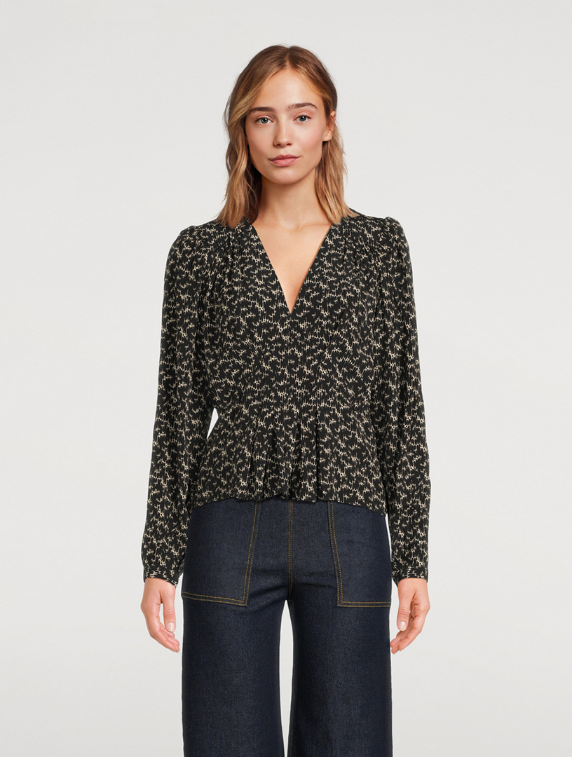 ISABEL MARANT ÉTOILE Eddy V-Neck Blouse | Holt Renfrew