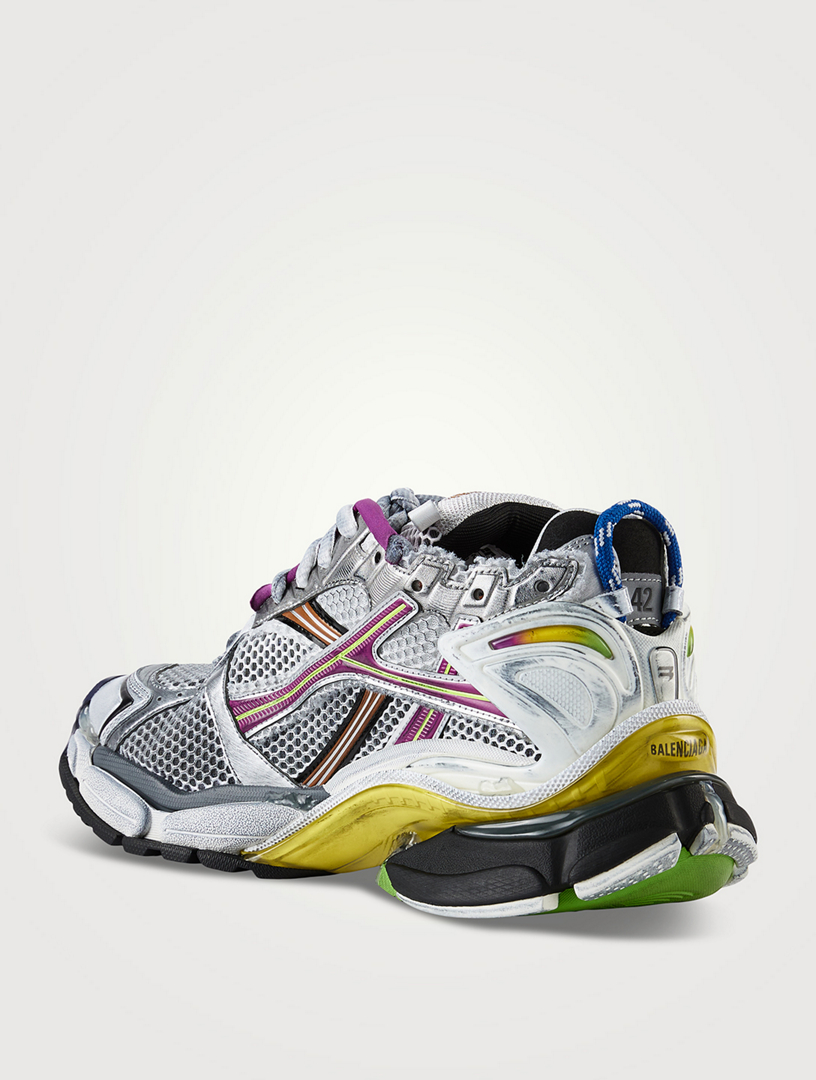 Mesh And Nylon Runner Sneakers