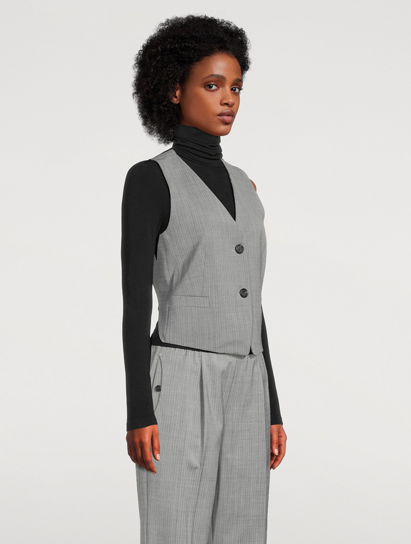 HELMUT LANG Herringbone Vest | Holt Renfrew