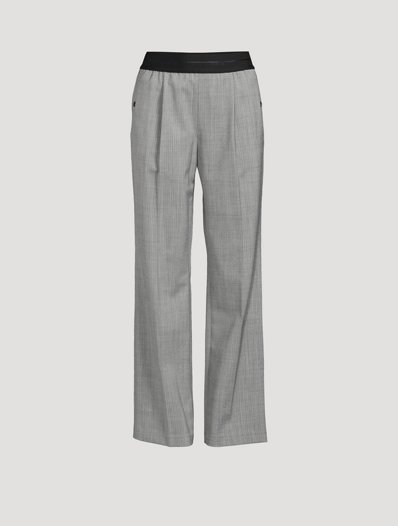 ALEXANDER MCQUEEN Wool And Mohair Bootcut Trousers