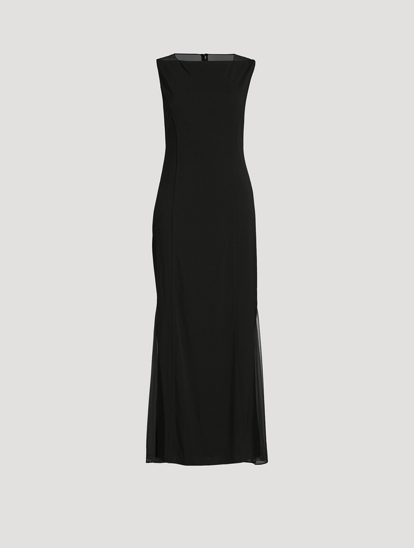 HELMUT LANG Sheer-Back Maxi Dress | Holt Renfrew