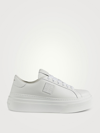 City Leather Platform Sneakers