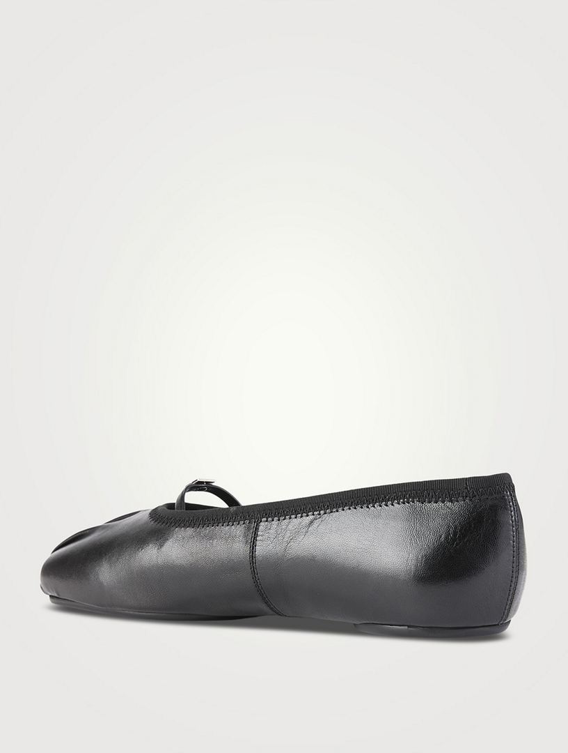 4G Leather Ballet Flats