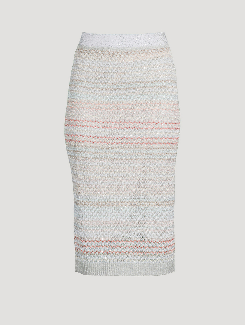 Embellished Pencil Skirt