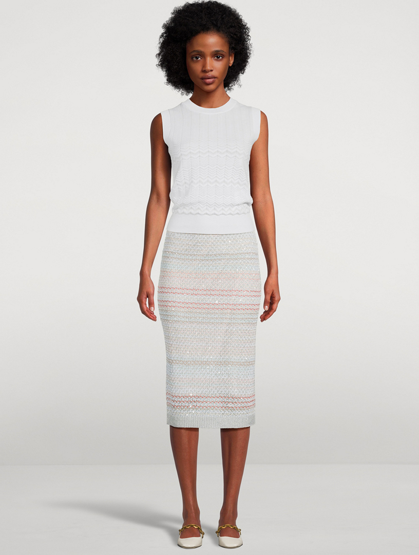 Embellished Pencil Skirt