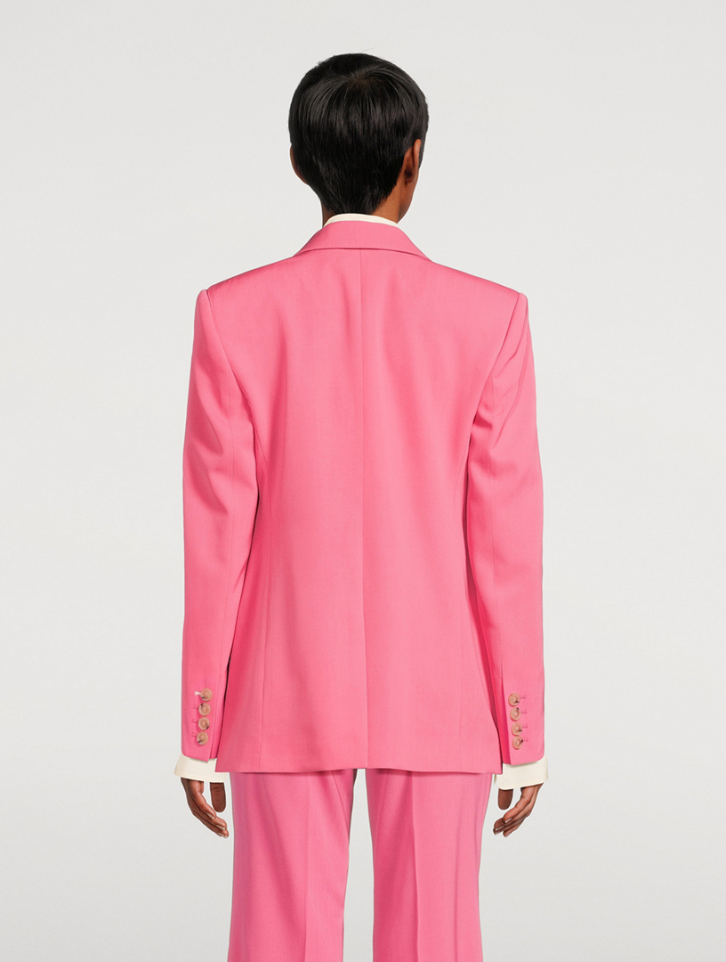 Wool Single-Button Blazer