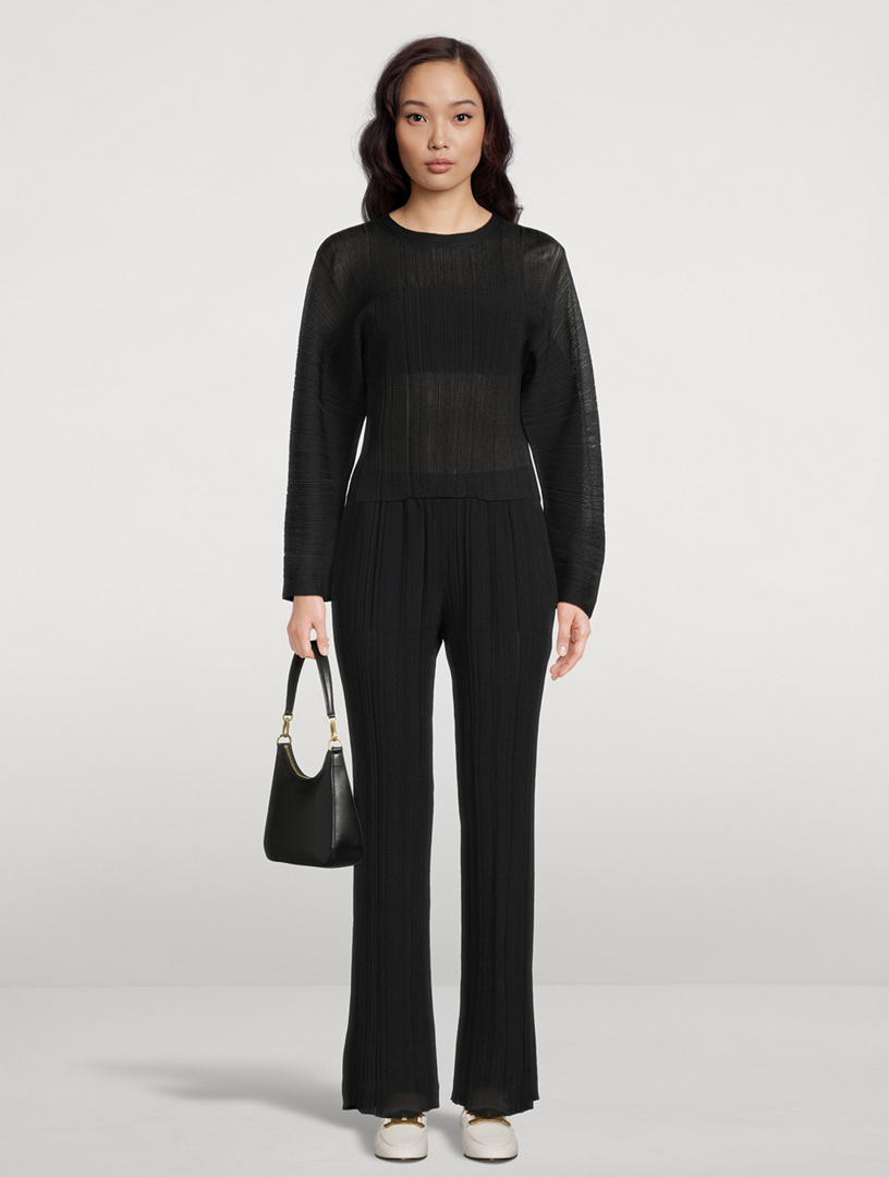 Ruched Wide Leg Trousers – Simone Rocha