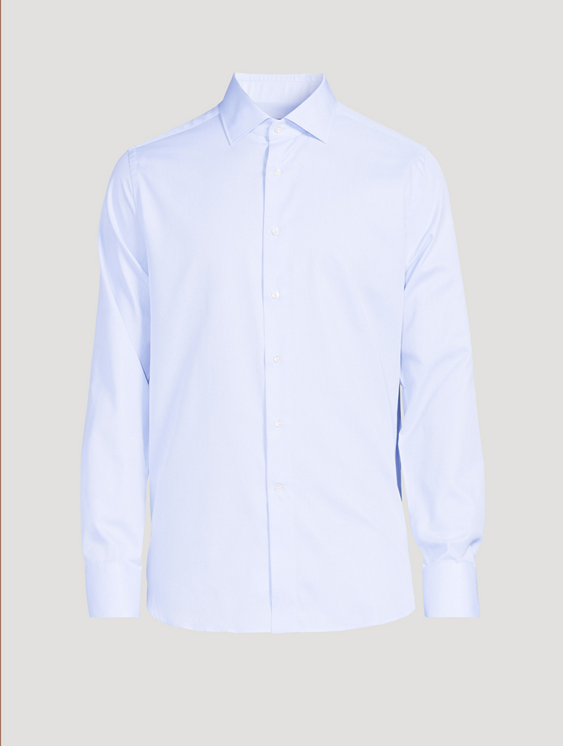   Essentials Men's Long-Sleeve Regular-Fit Stretch Poplin  Shirt, Blue Grey White Stripe, X-Small : Clothing, Shoes & Jewelry