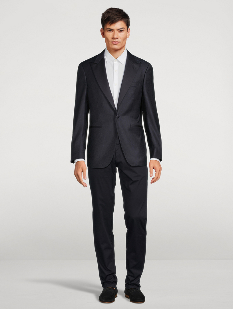 Stretch Cotton Straight-Leg Pants