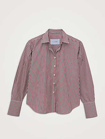 Isabel Cotton Shirt In Stripe Print