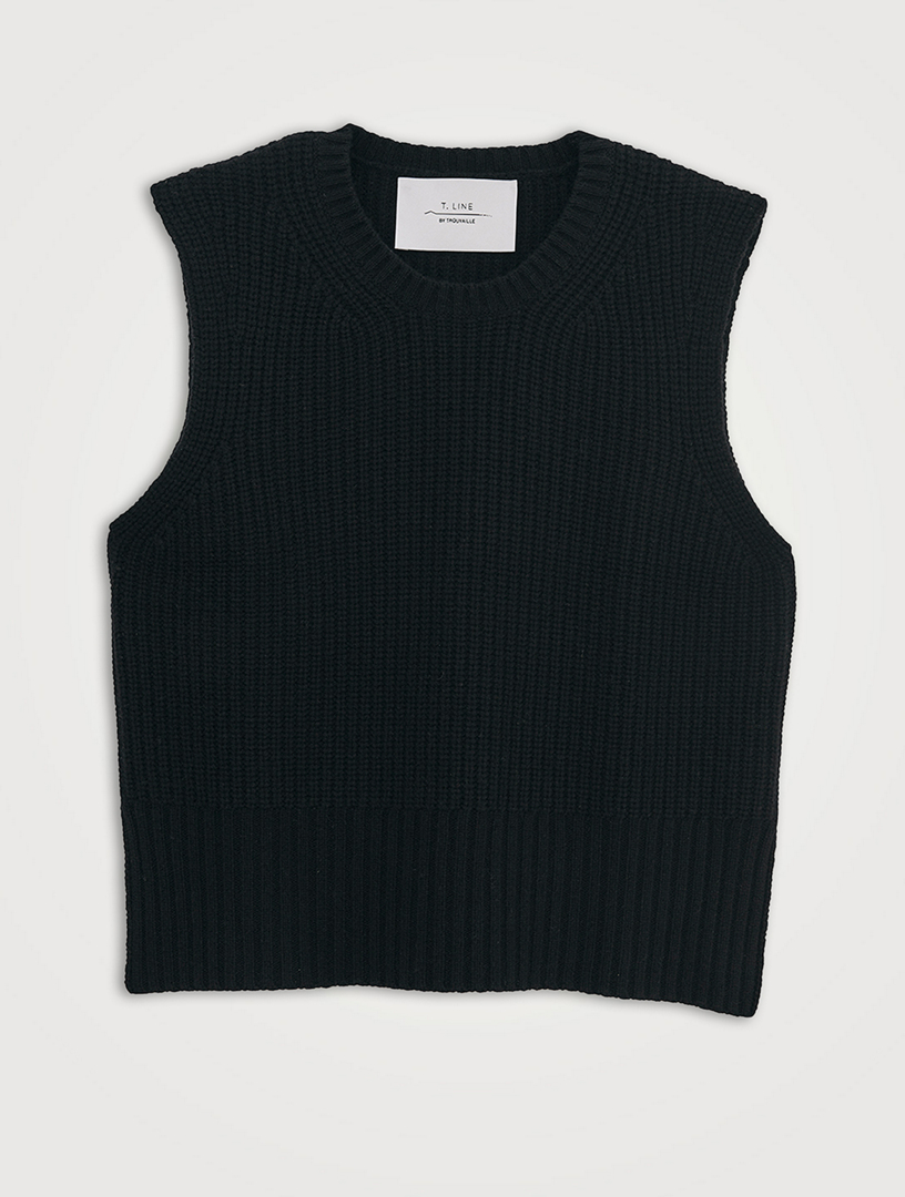 T.LINE Lou Wool And Cashmere Sweater Vest | Holt Renfrew