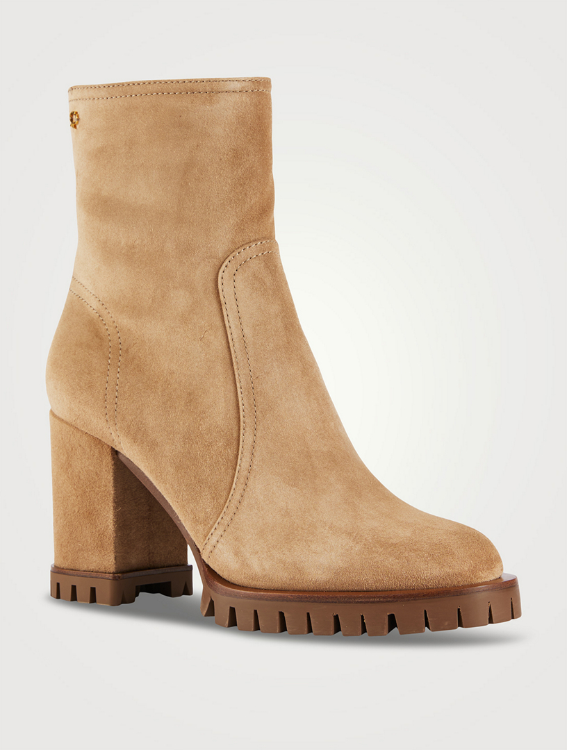 GIANVITO ROSSI Timber Suede Lug Sole Boots Holt Renfrew