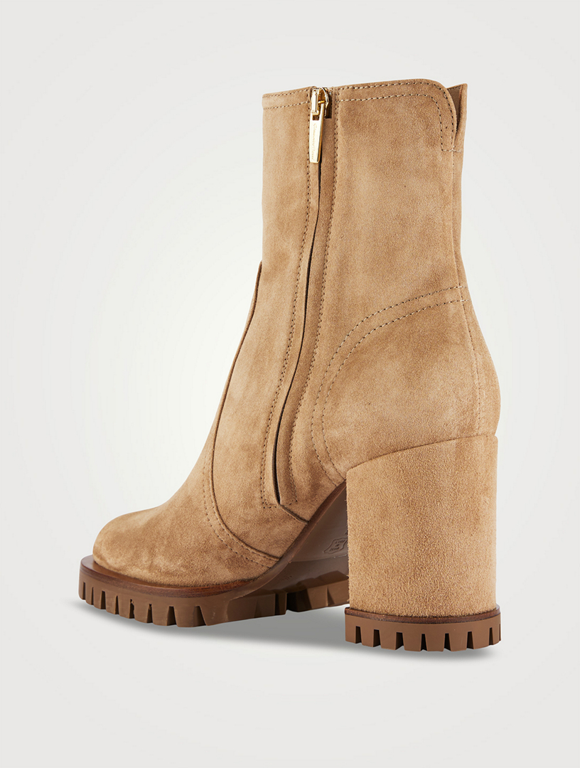 GIANVITO ROSSI Timber Suede Lug-Sole Boots | Holt Renfrew