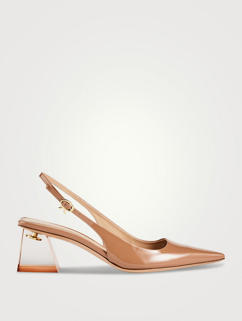 Patent hot sale slingback heels