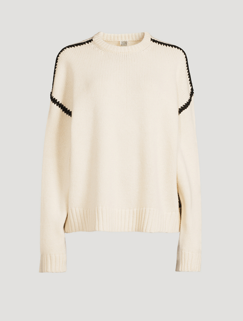 Embroidered Wool And Cashmere Sweater