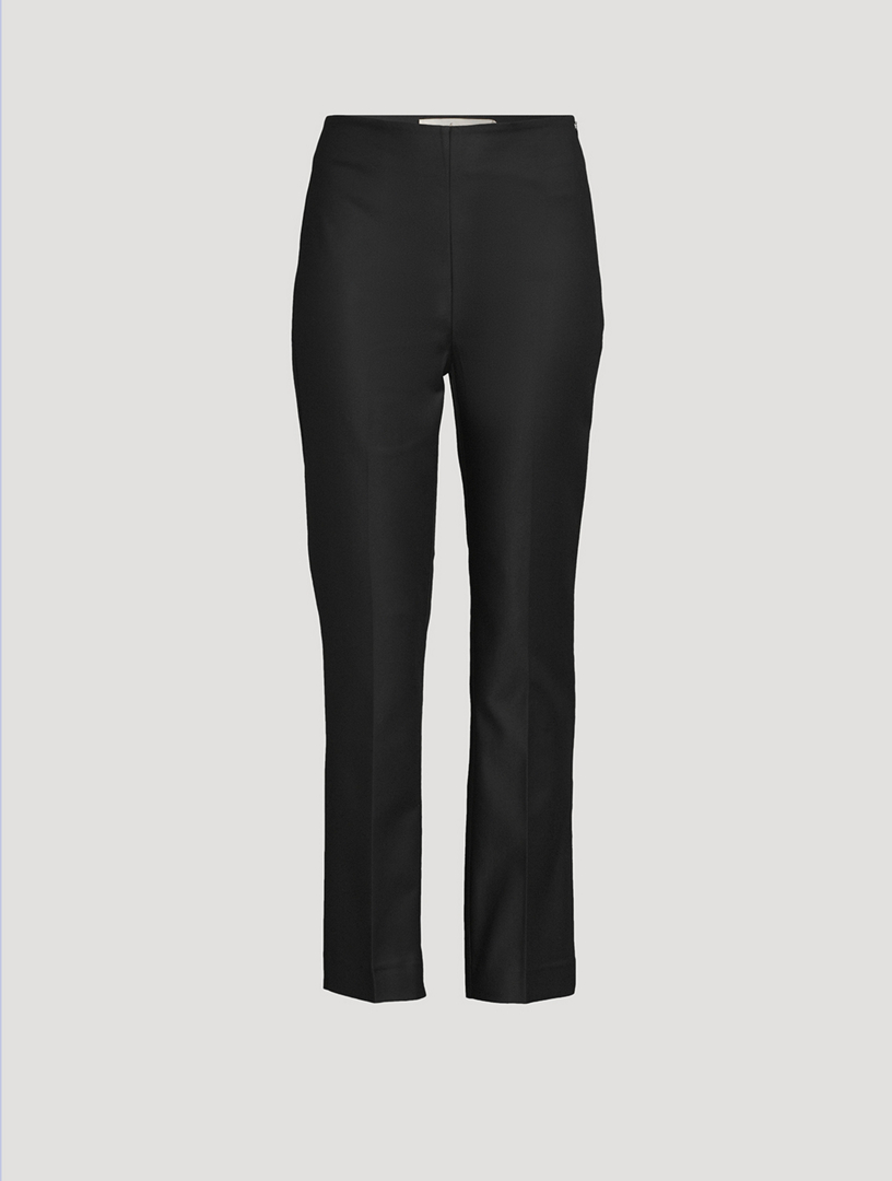 Buy Theory Demitria 4 Wool-blend Flared Pants - Black At 40% Off