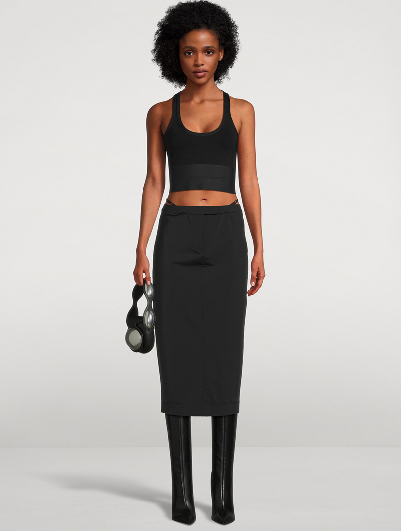 ALEXANDER WANG Logo-Elastic Tank Top | Holt Renfrew