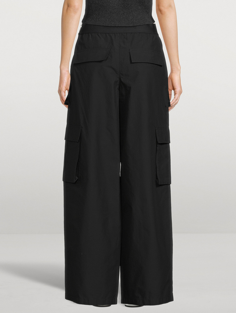 Logo-Elastic Cargo Trousers