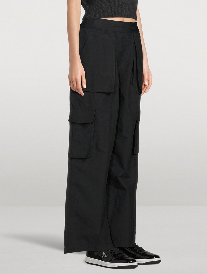 Logo-Elastic Cargo Trousers