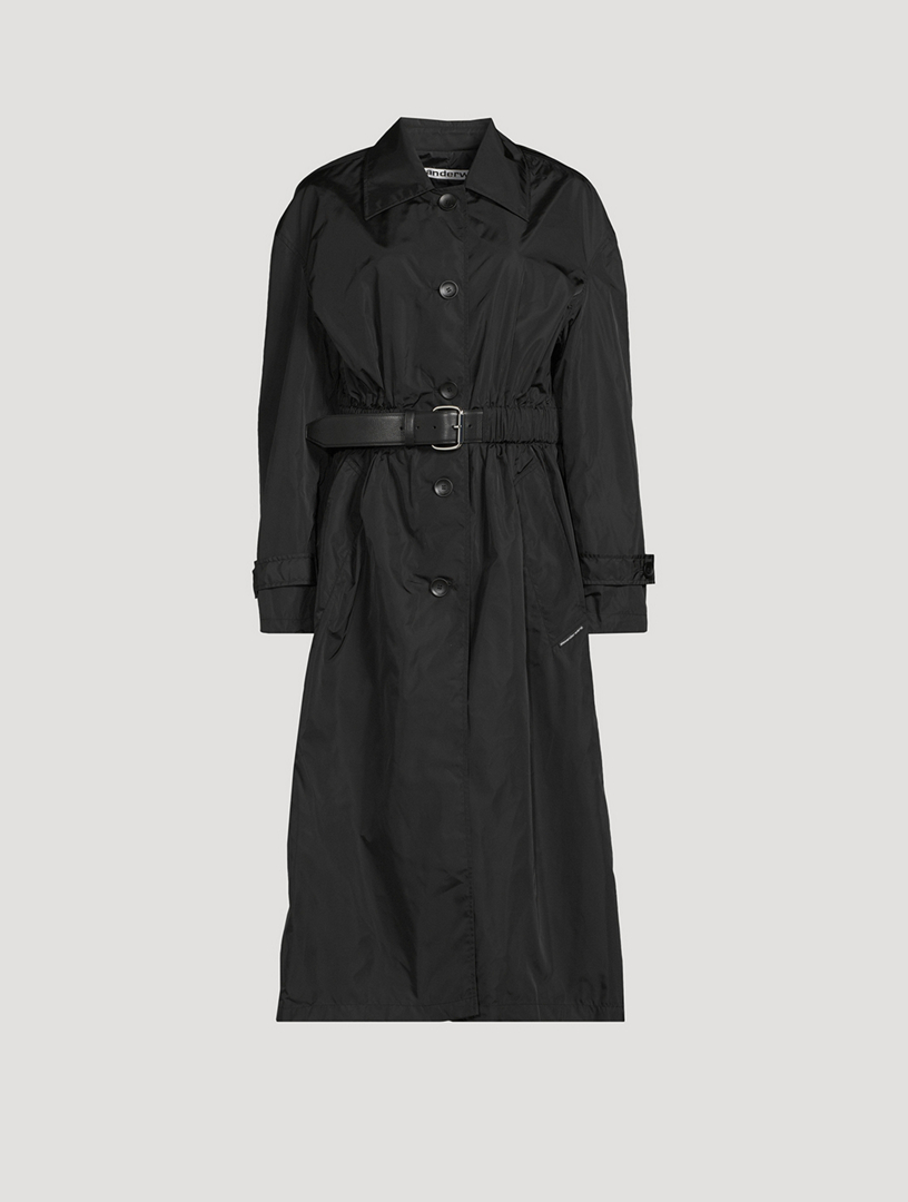 Belted Nylon Coat