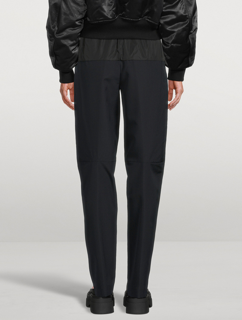 Articulated Crisp Nylon Trousers