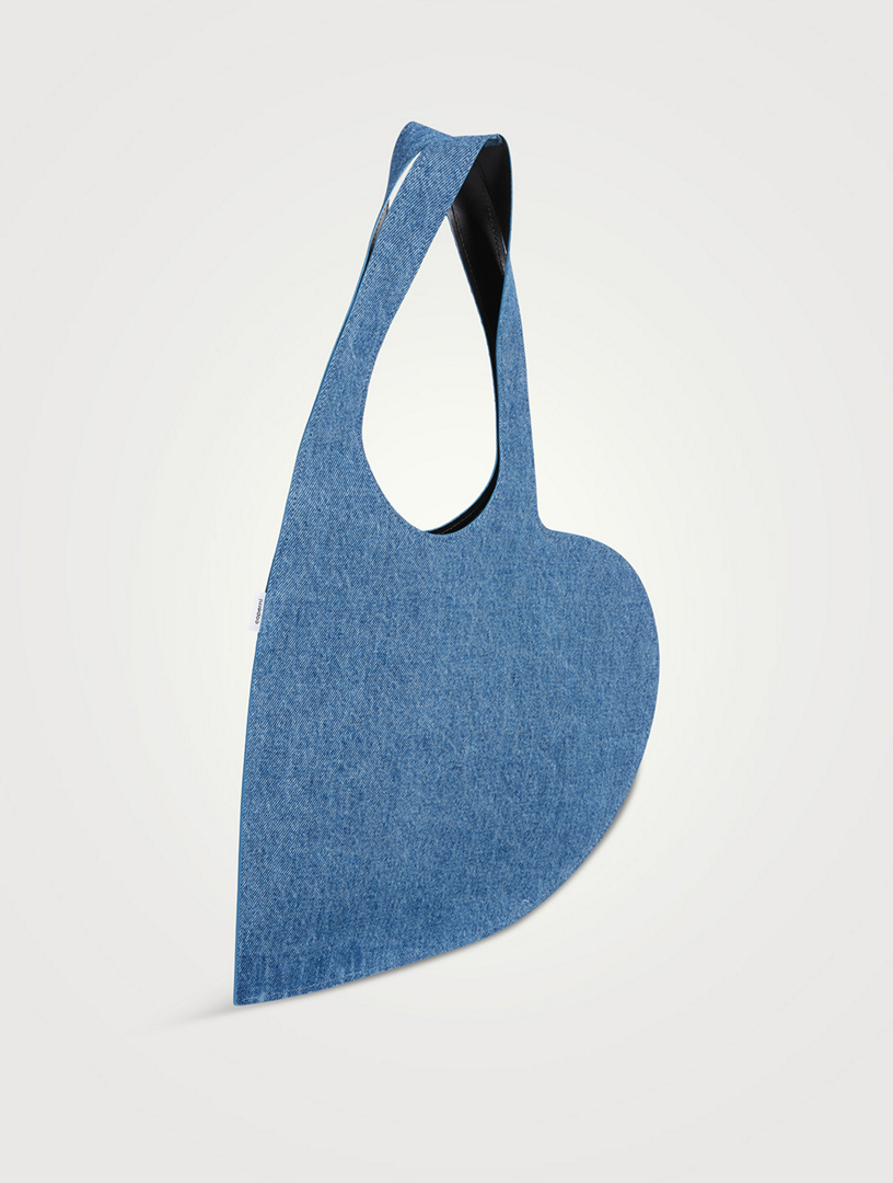 Heart Denim Tote Bag