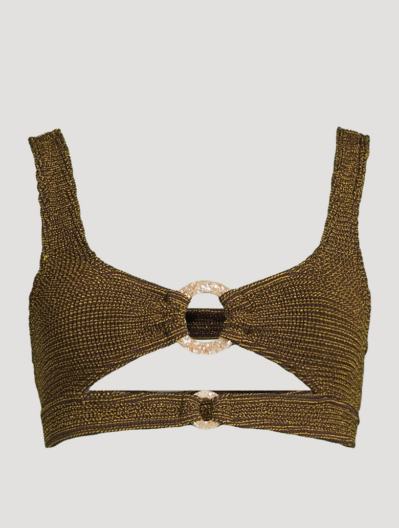 Ring Sasha Crop Swim Top