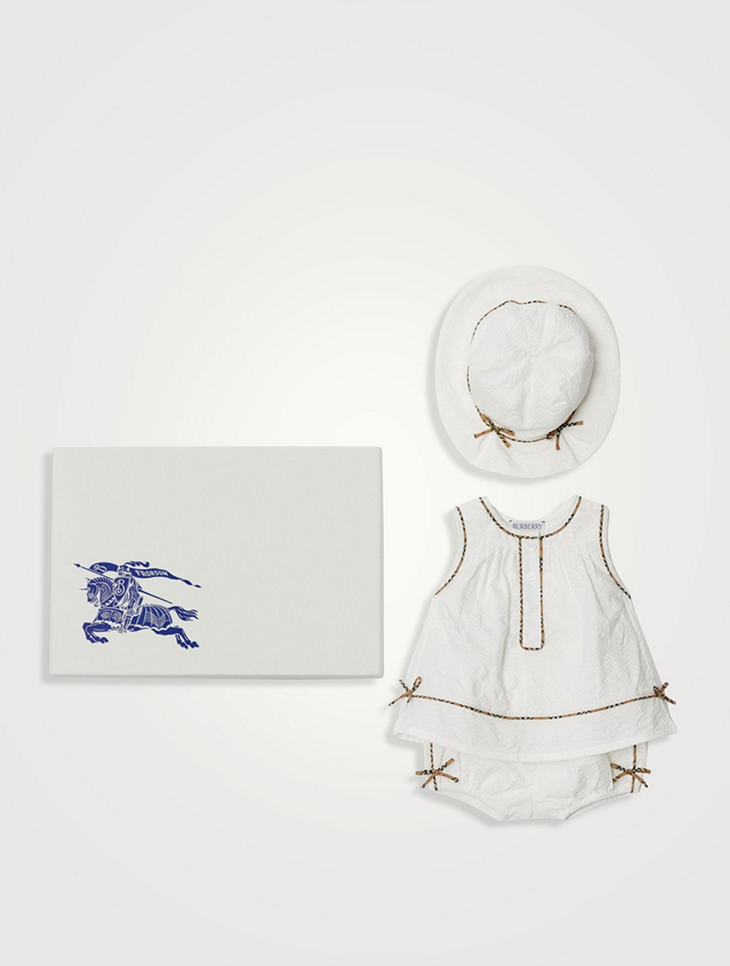 BURBERRY Cotton Three-Piece Baby Gift Set Holt Renfrew