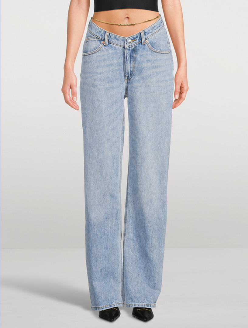V-Front Relaxed Jeans