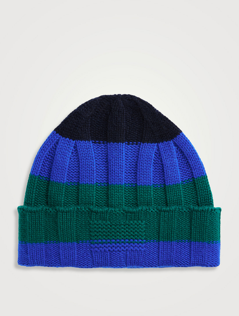 The Rib Stripe Cashmere Toque