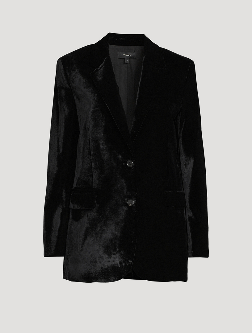 THEORY Stretch Velvet Slim Blazer