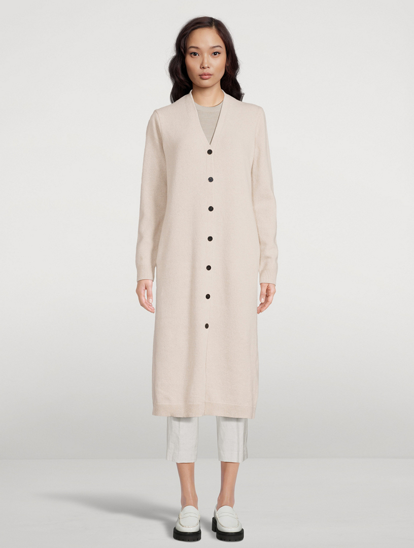 Recycled Wool And Cashmere Long Cardigan