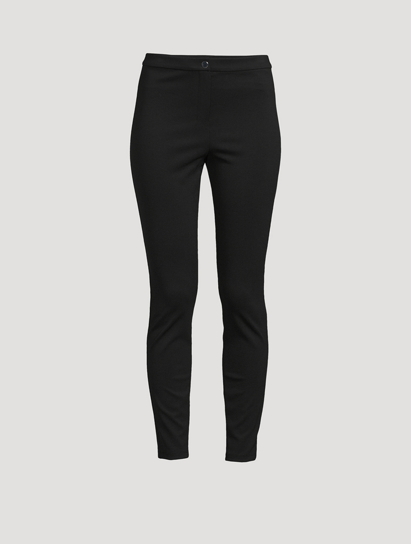fesfesfes Womens Solid Rib Knit Wide Leg Pants Elastic Waist Flowy Sweater  Pants Black at  Women's Clothing store