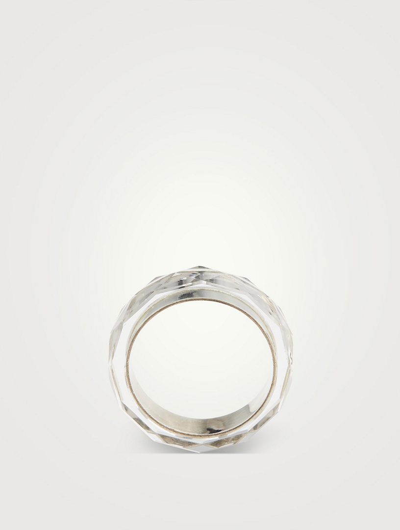 Thin Band With Translucent Citrine