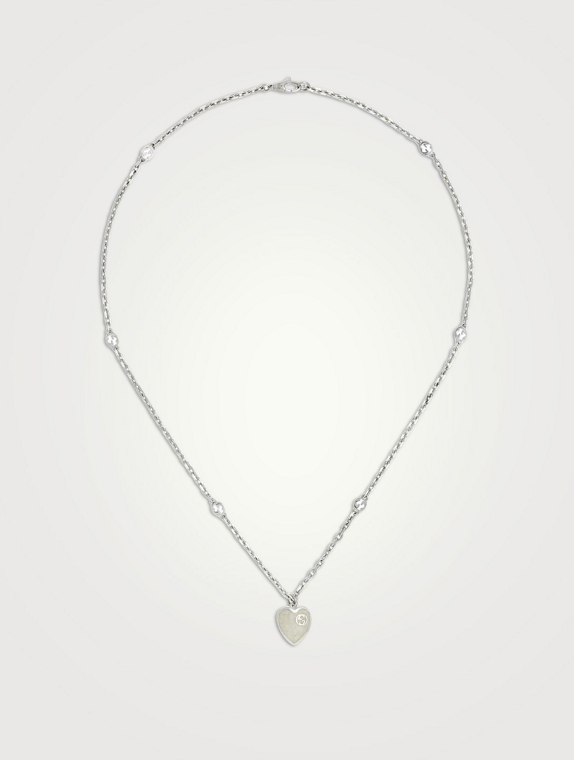 Necklace with heart pendant on sale gucci