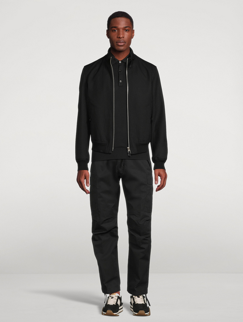 Wool Mohair Hopsack Jacket