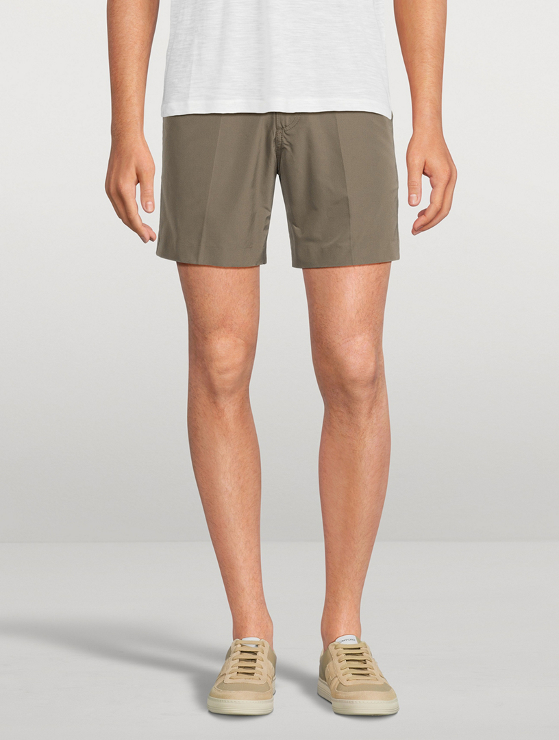 Technical Faille Tailored Shorts