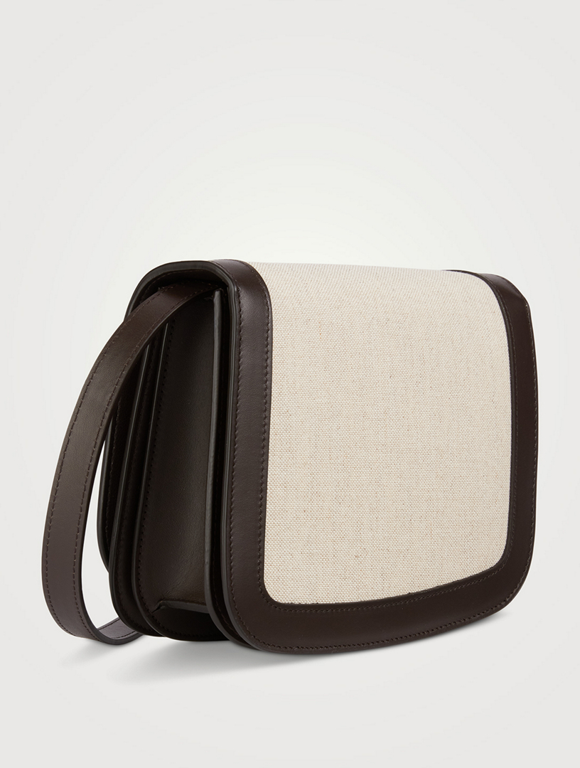 Small Fiamma Canvas And Leather Crossbody Bag
